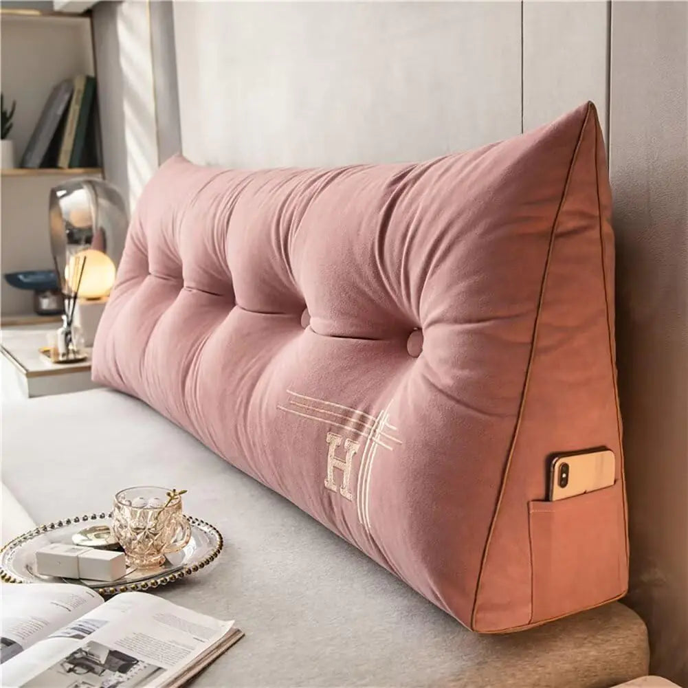 Pink Dorm Headboard Pillows Wedge Twin