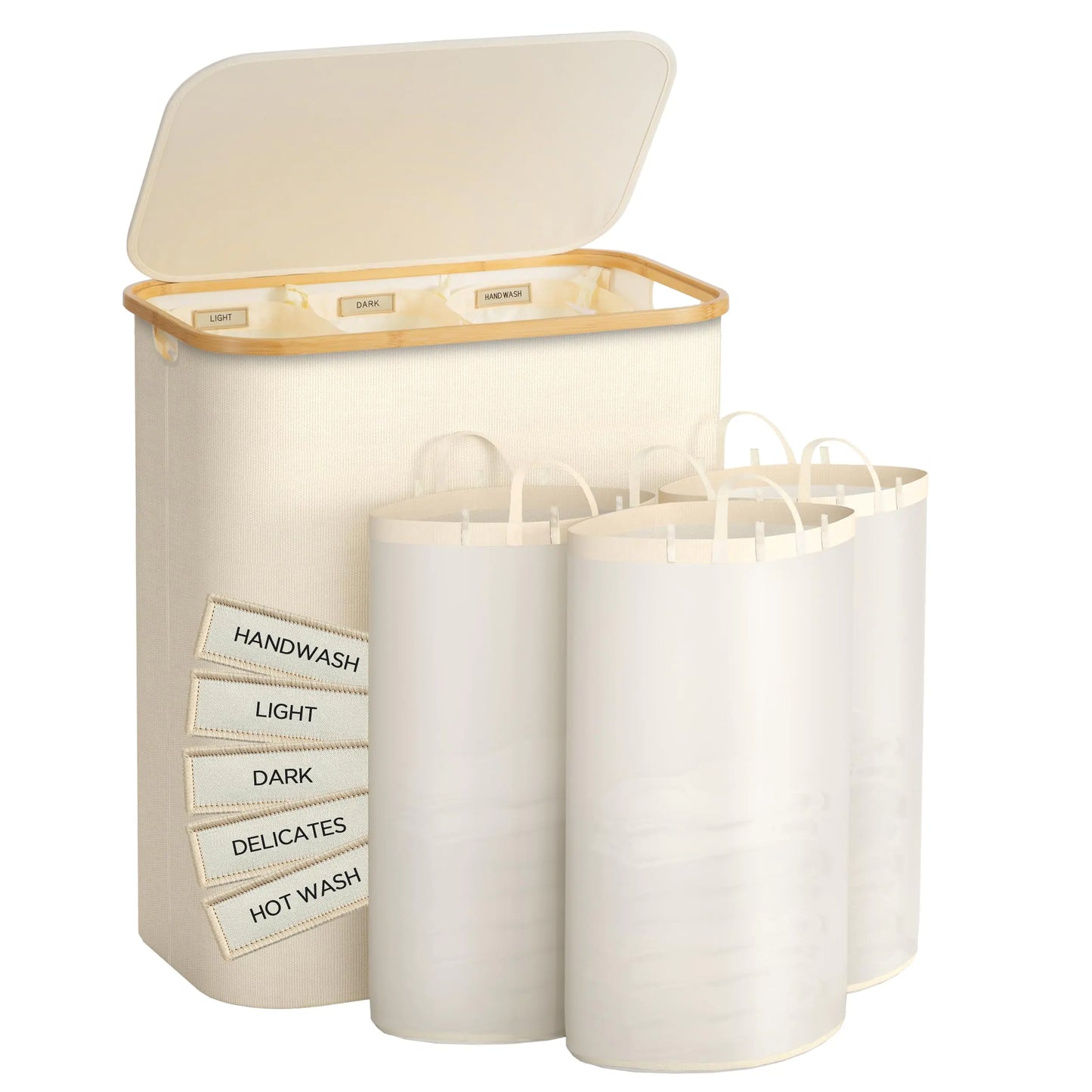 Famyards Laundry Hamper with Lid 160L Extra Large