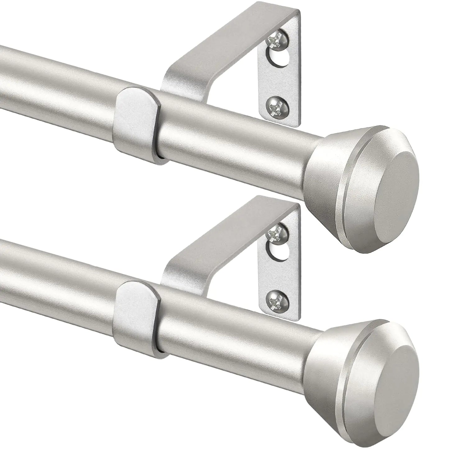 Curtain Rod 2 Pack HOTOZON Heavy Duty Curtain Rods for Windows 32 to 58 Inch