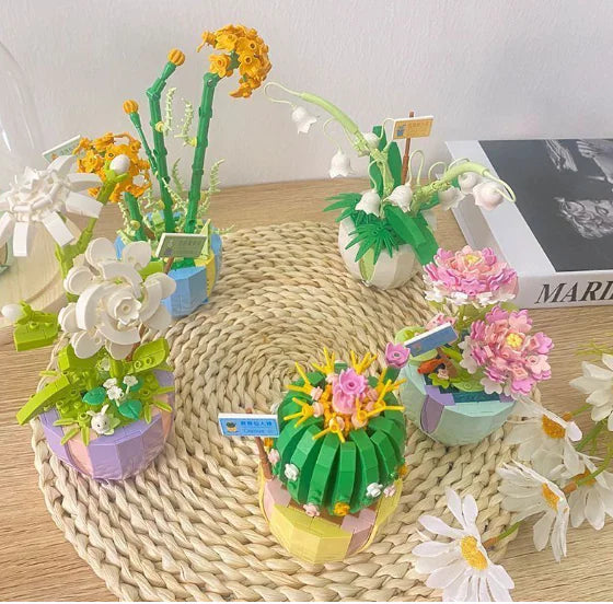 Eternal Bouquet with Succulent Potted Plants Decor