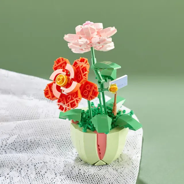 Eternal Bouquet with Succulent Potted Plants Decor