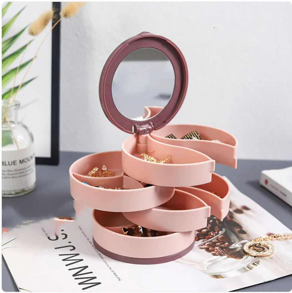 Large Capacity Rotating Jewelry Organizer