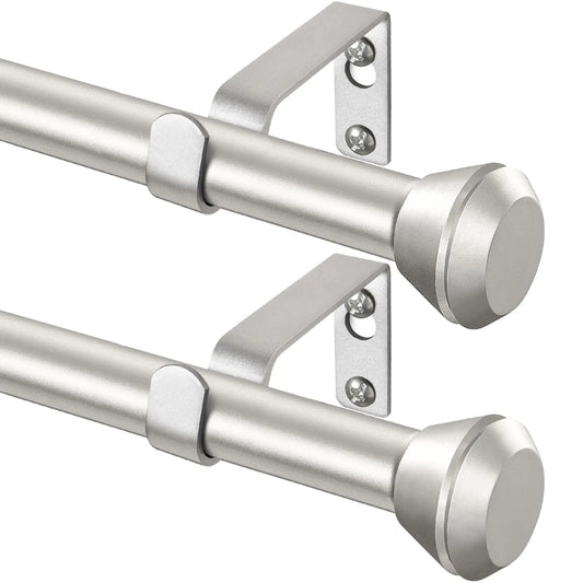 Curtain Rod 2 Pack HOTOZON Heavy Duty Curtain Rods for Windows 32 to 58 Inch