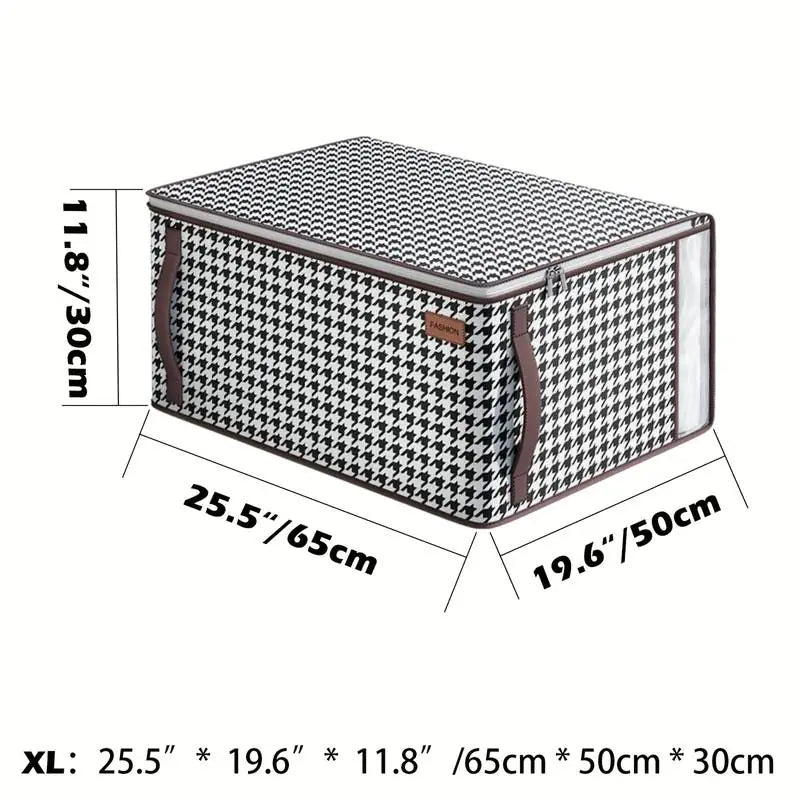Foldable Clothes Storage Bags with Clear Window (2/4pcs)
