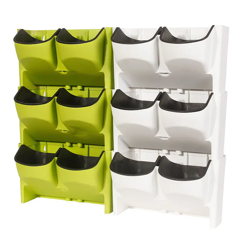 Vertical Garden Wall Planter Set with Self-Watering Pots