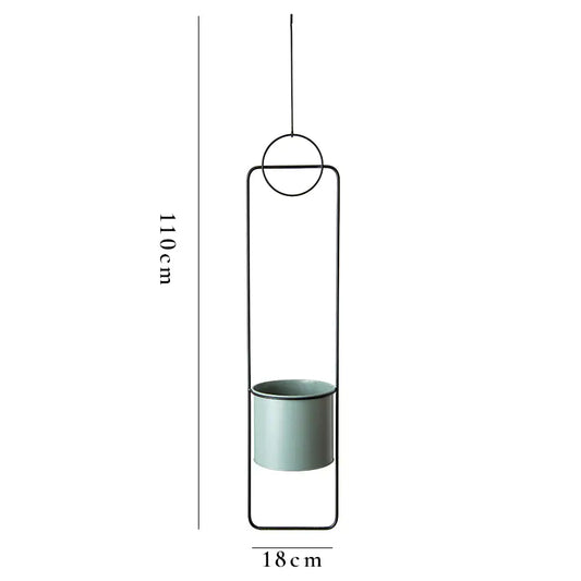 Creative Hanging Iron Flower Pot for Indoor Plants