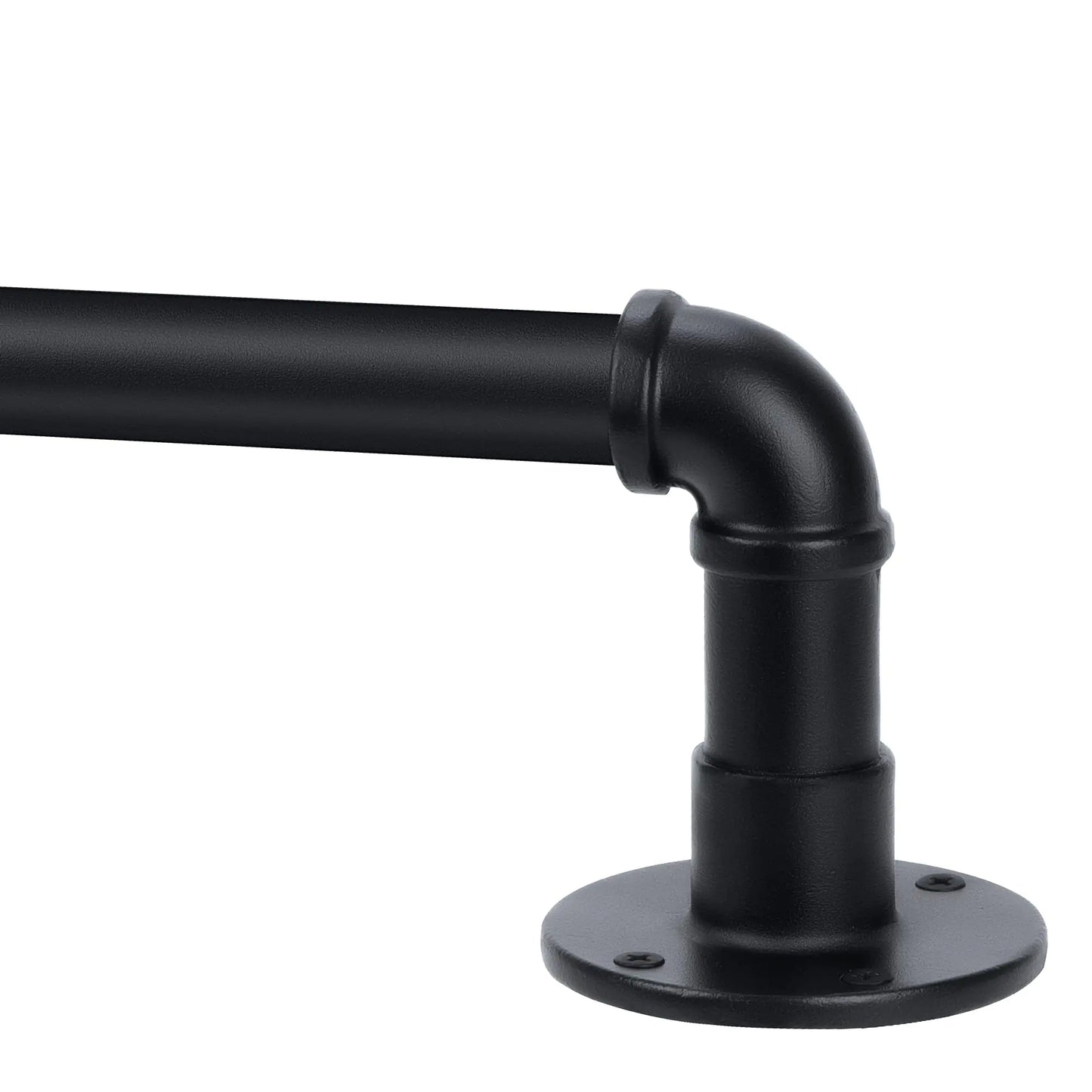 Industrial Curtain Rod 1 inch Curtain Rod for Windows 66 to 120