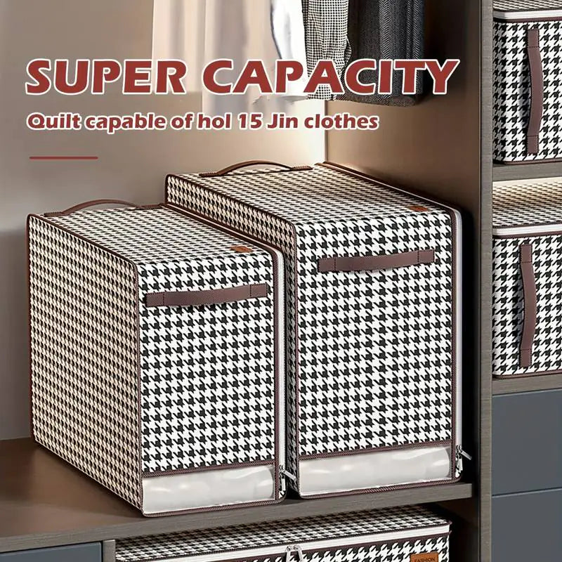 Foldable Clothes Storage Bags with Clear Window (2/4pcs)