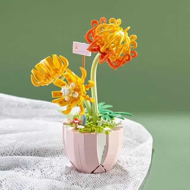Eternal Bouquet with Succulent Potted Plants Decor