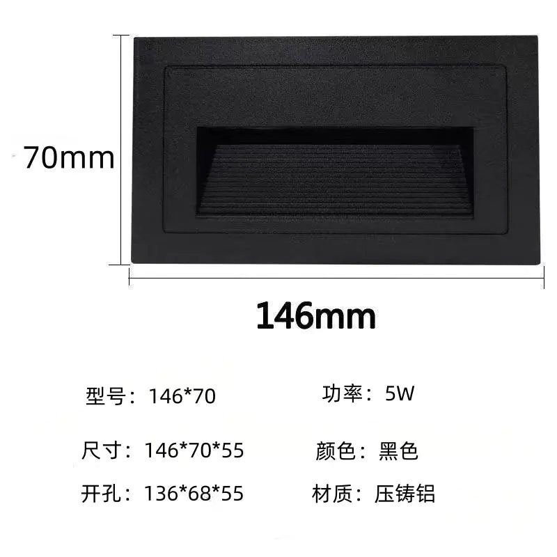 LED Waterproof Inground Step Lights for Outdoor Use