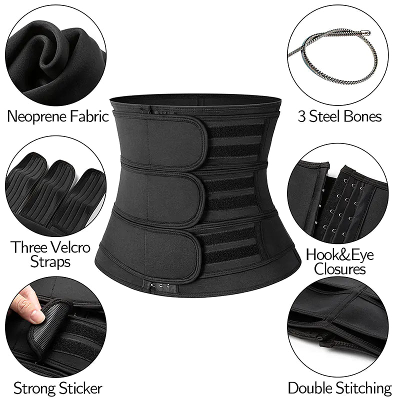 Men's Sauna Sweater Waist Belt for Bodybuilding Training