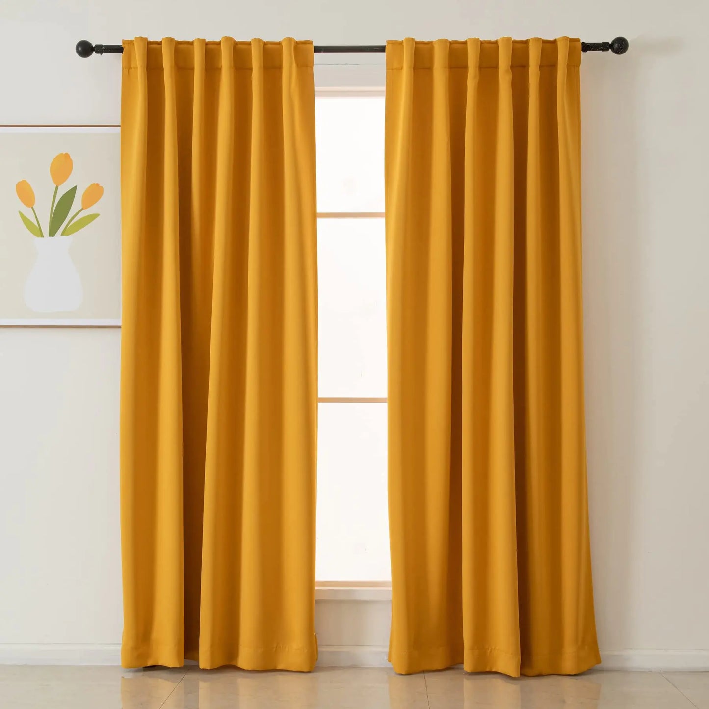 Blackout Curtains 84 Inches Long 2 Panels