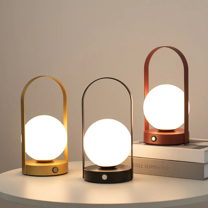 Wedding Bedroom Table Lamps in Red (Pair)