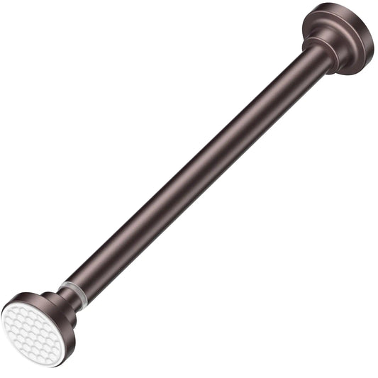 AIZESI Tension curtain Rod 16-28 Inch Bronze Tension Curtain Rod 1 inch Diameter