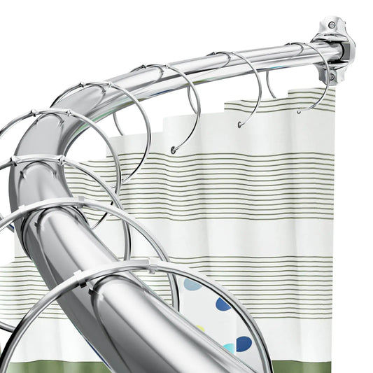 Curved Shower Curtain Rod Adjustable 42-74 Inches