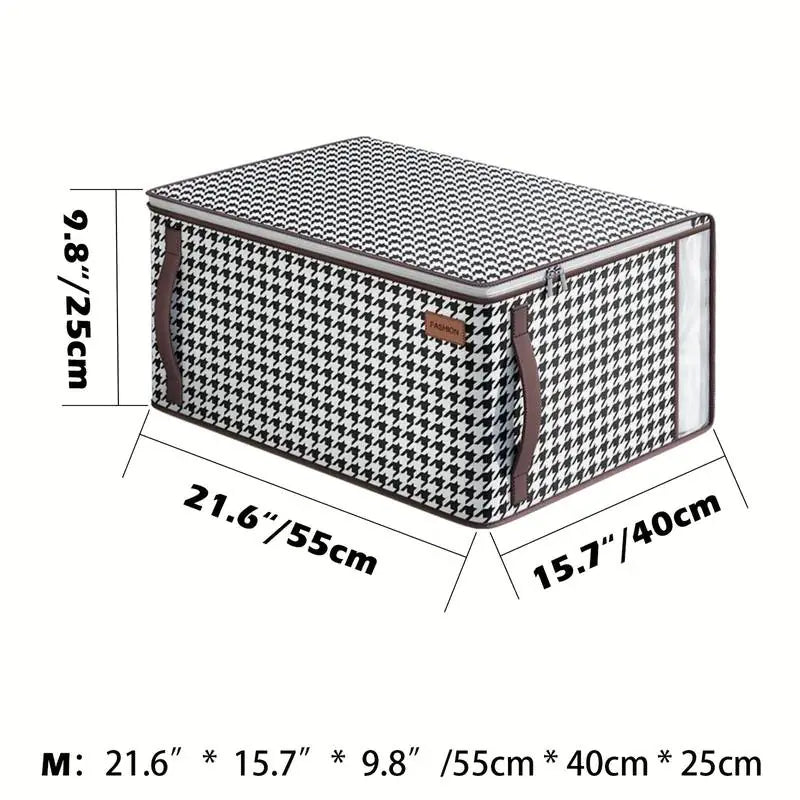Foldable Clothes Storage Bags with Clear Window (2/4pcs)