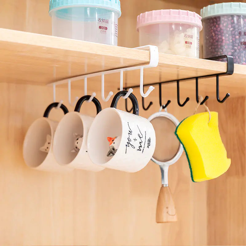 Iron Cupboard Hooks for Closet and Kitchen Storage