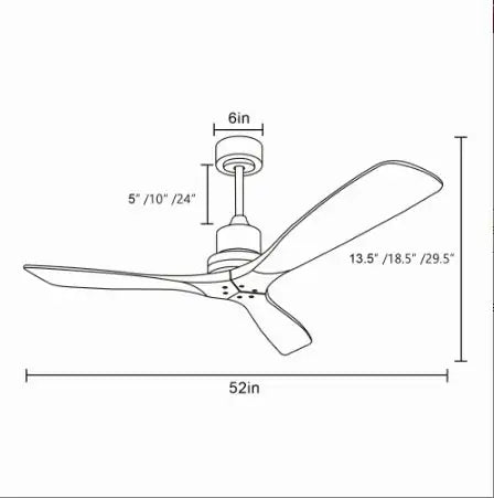 Metal And Wood Ceiling Fans