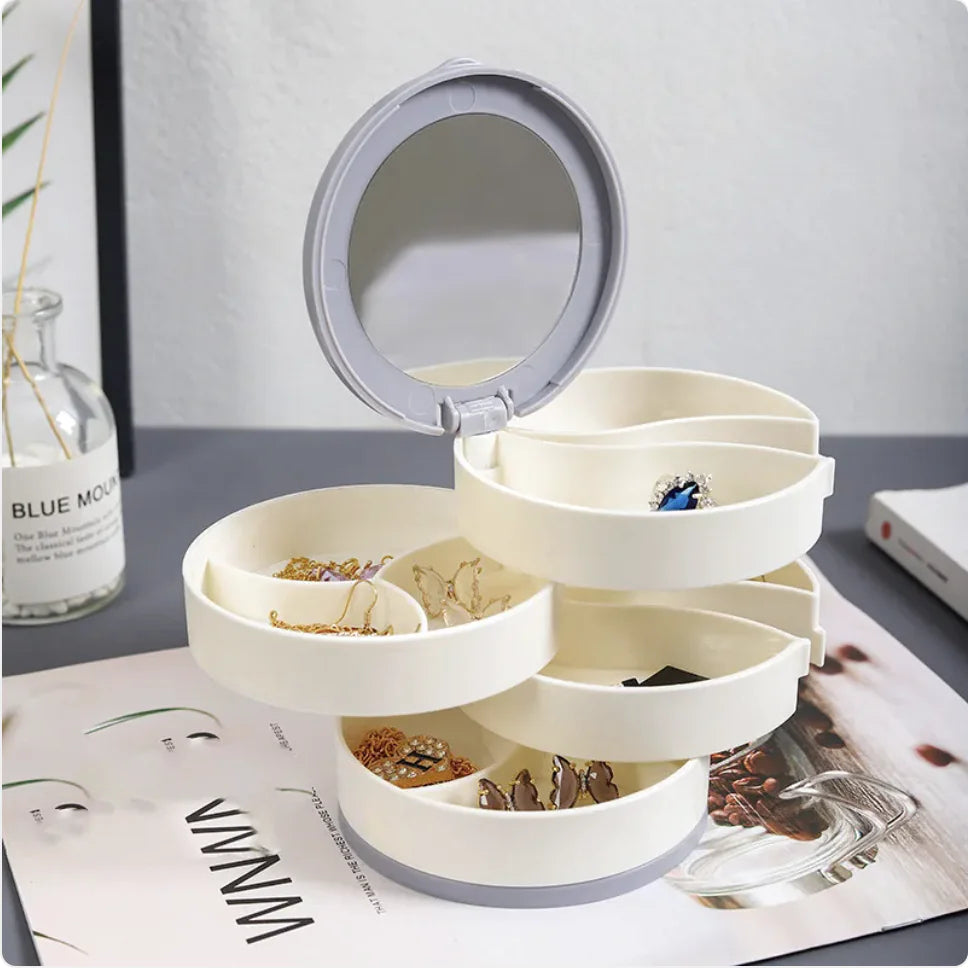 Large Capacity Rotating Jewelry Organizer