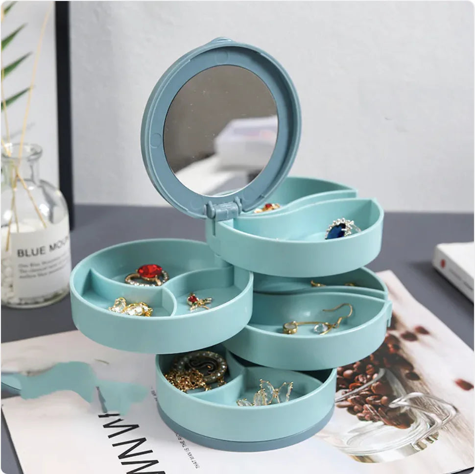 Large Capacity Rotating Jewelry Organizer