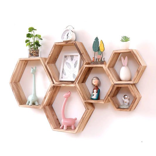 Hexagon Floating Shelves