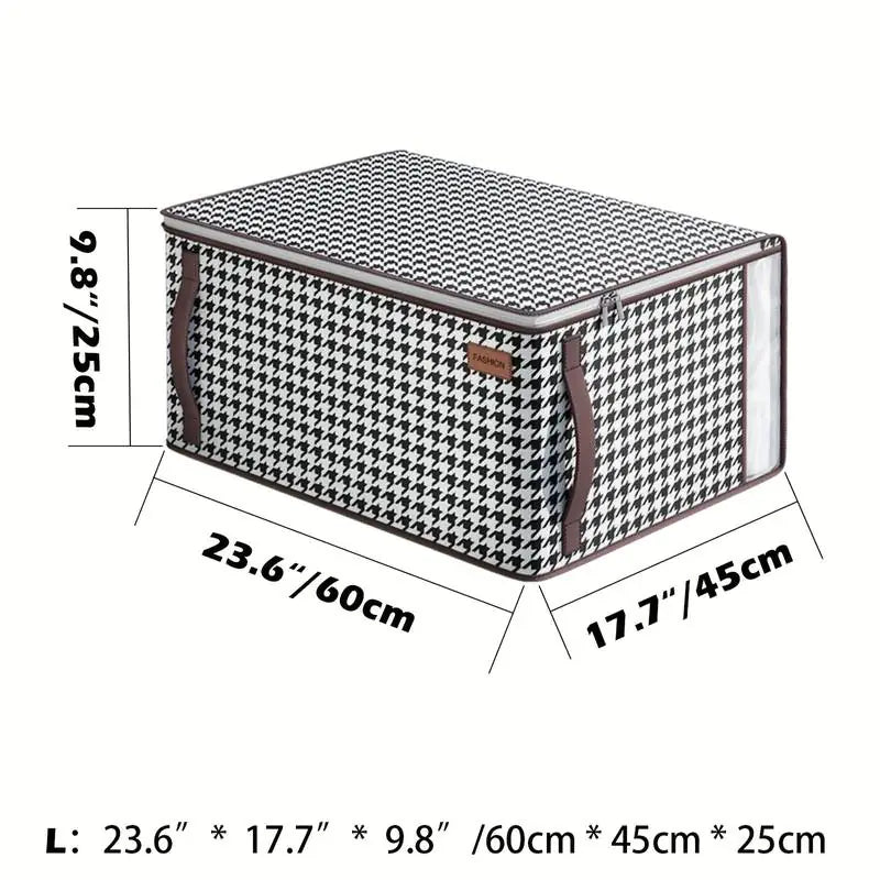 Foldable Clothes Storage Bags with Clear Window (2/4pcs)