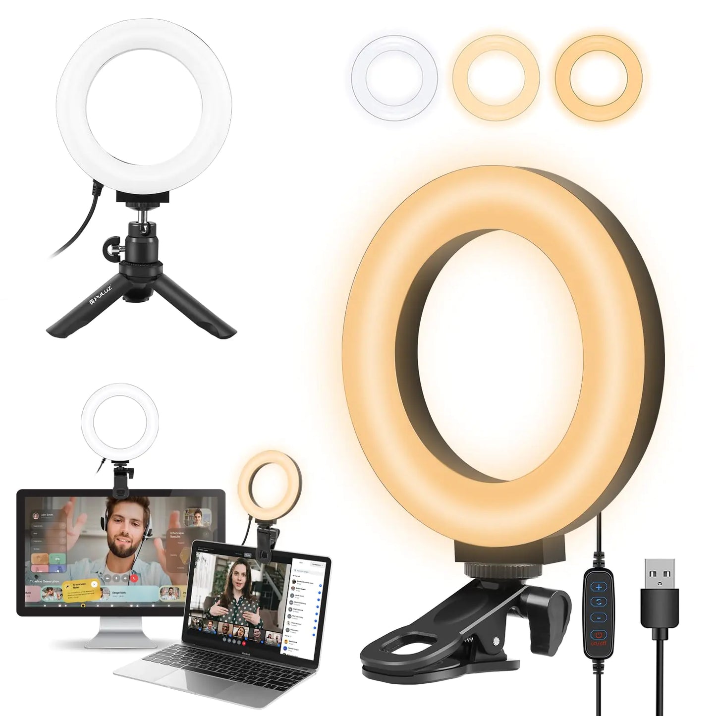 Lighting Kit 3200k-6500K Dimmable Led Ring Light