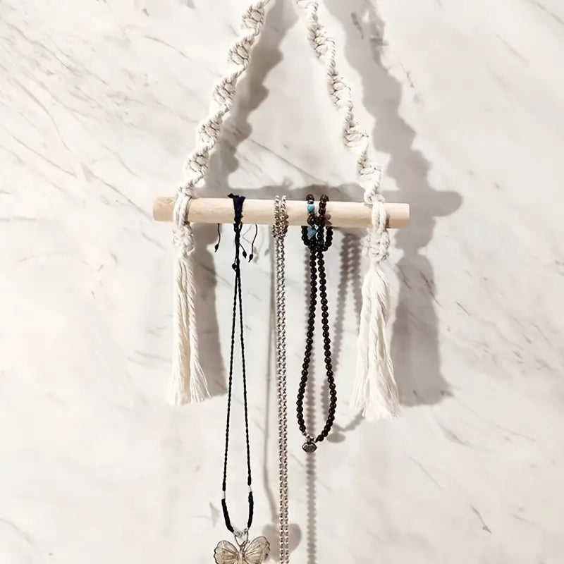 Bohemia Macrame Toilet Paper Holder and Rack