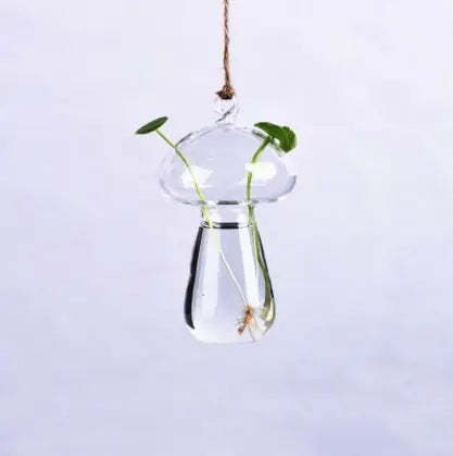 Hanging Glass Vase for Hydroponic Plants and Decor
