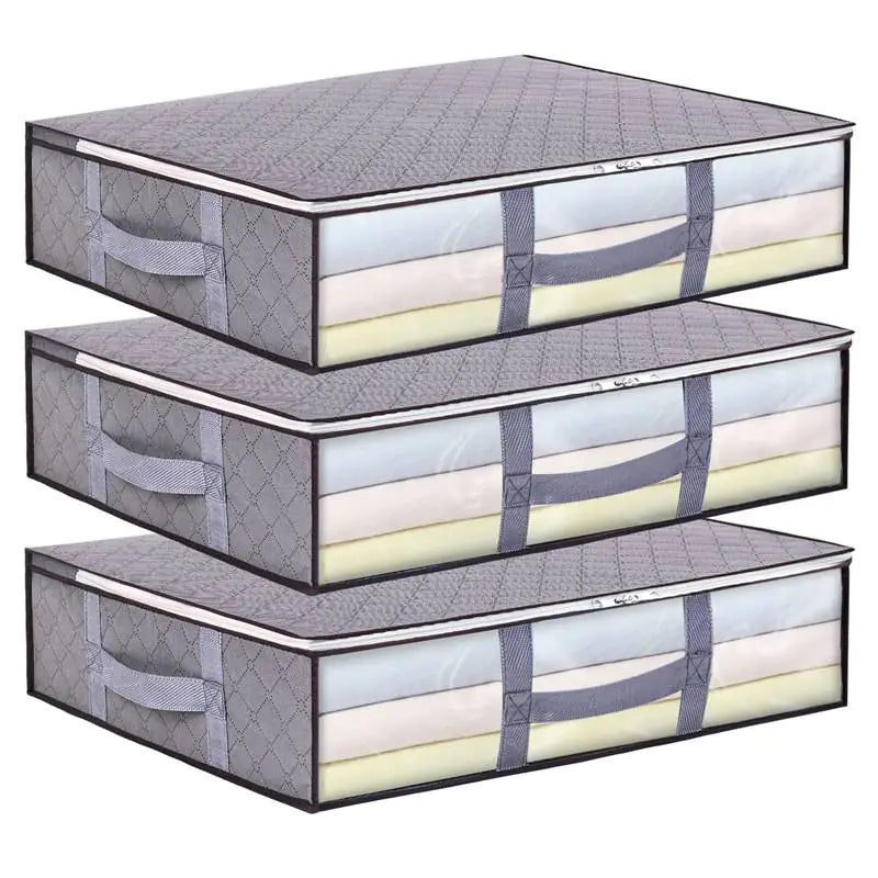 Foldable Under Bed Storage Bags with Clear Window (1pc)