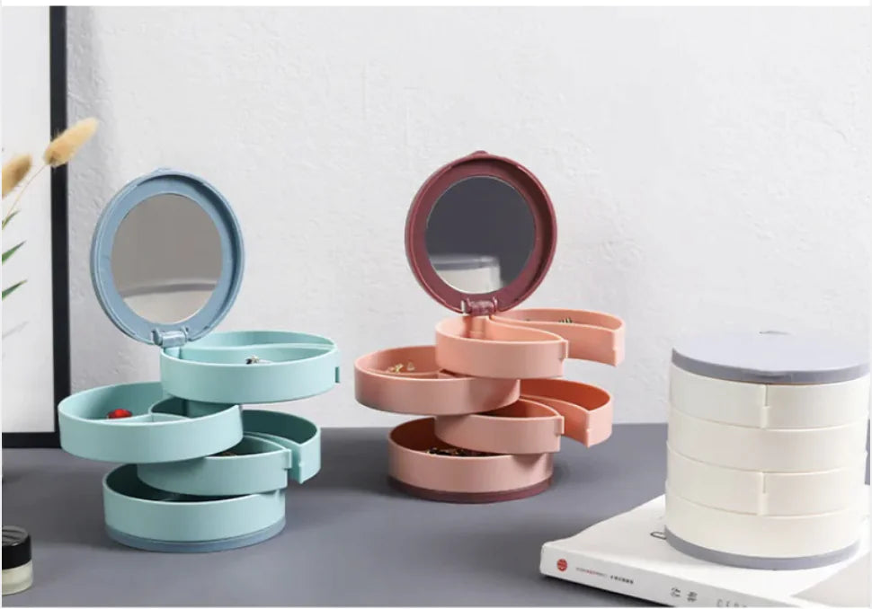 Large Capacity Rotating Jewelry Organizer