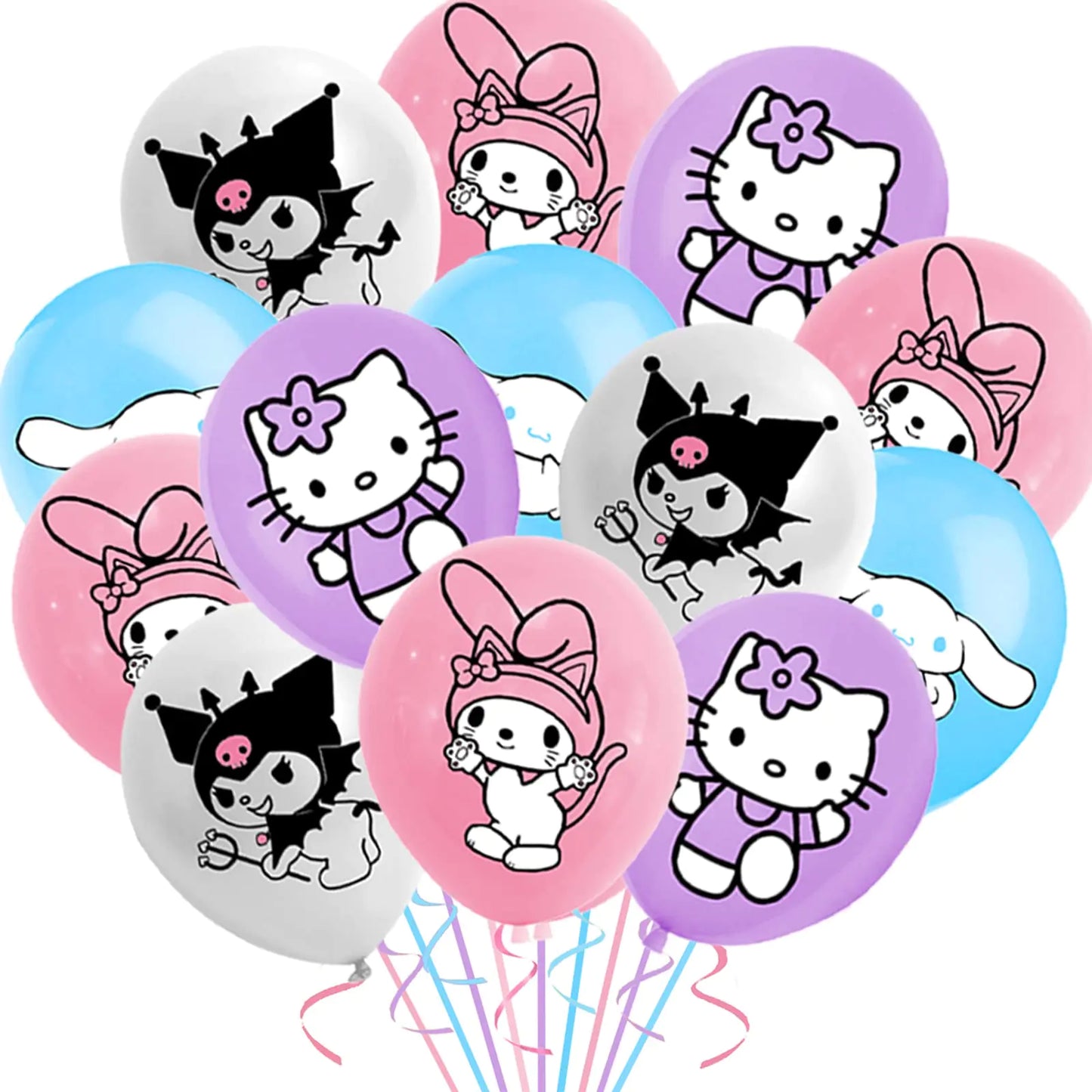 16Pcs Cute Anime Party Decoration