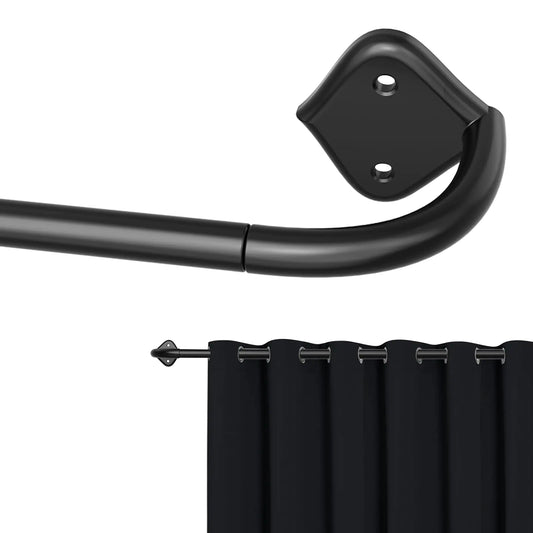 VIOREMOS Curtain Rod Wrap Around Curtain Rod 28-57 inch