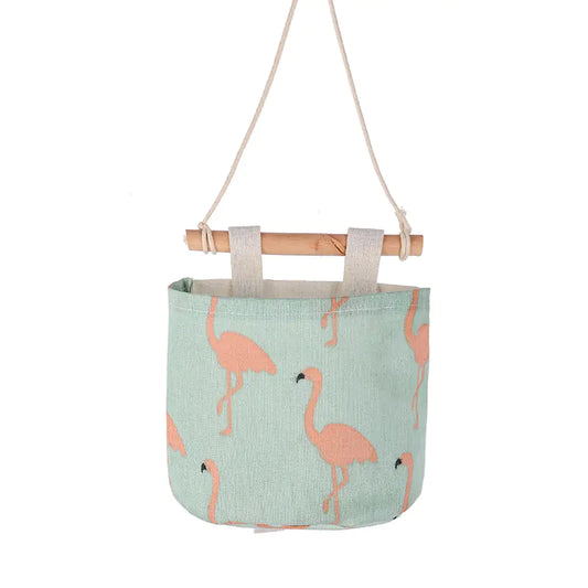 Fabric Hanging Storage Bag for Bedside or Closet