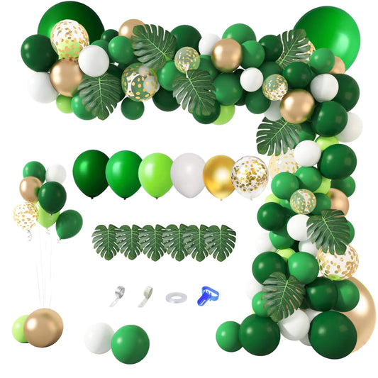 Amandir 163Pcs Jungle Party Balloons Garland Arch Kit