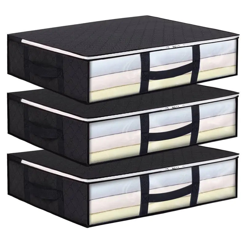 Foldable Under Bed Storage Bags with Clear Window (1pc)