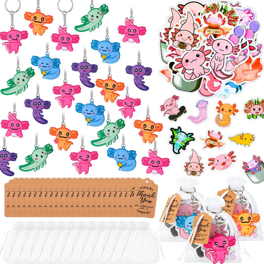 Huquary 248 Pcs Axolotl Party Favors Set