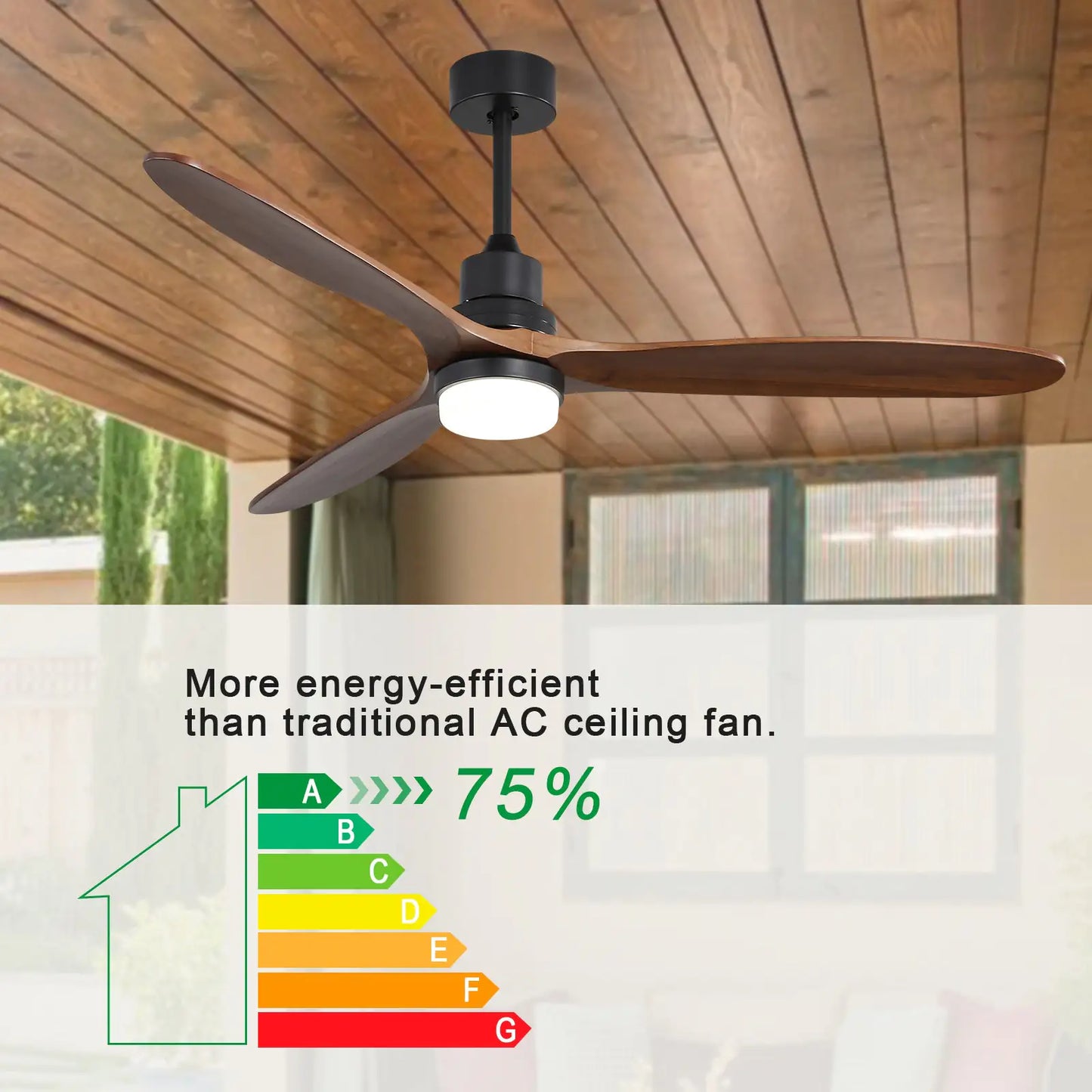 Metal And Wood Ceiling Fans