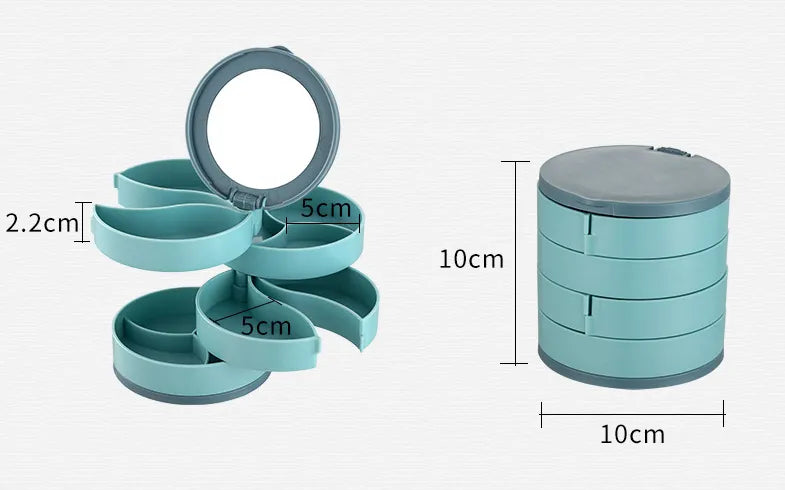 Large Capacity Rotating Jewelry Organizer