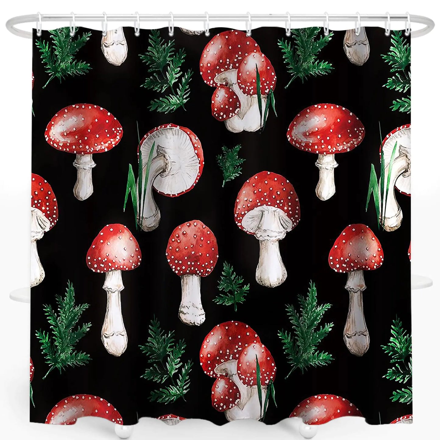 zpepe Mushroom Shower Curtain Cloth Shower Curtains