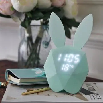 Rabbit Voice-Controlled Snooze Alarm Clock (Cartoon)