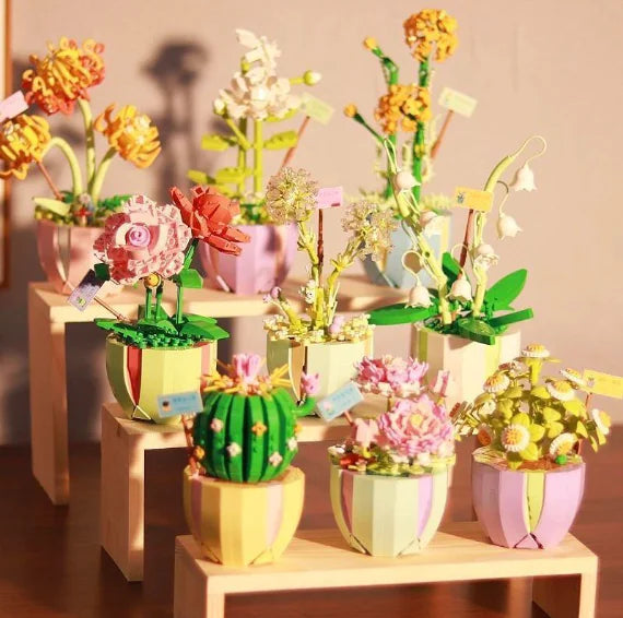 Eternal Bouquet with Succulent Potted Plants Decor