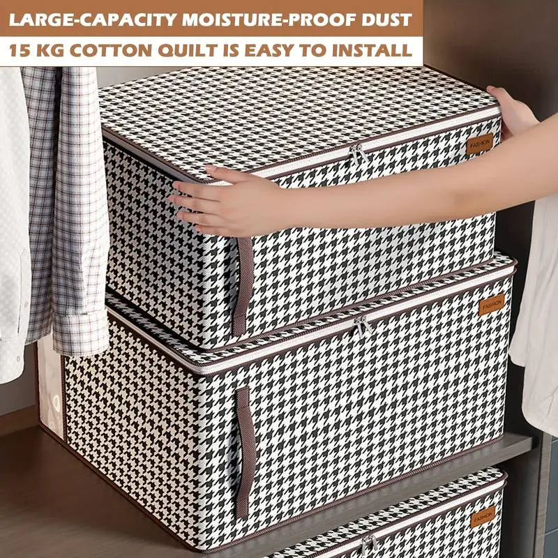 Foldable Clothes Storage Bags with Clear Window (2/4pcs)