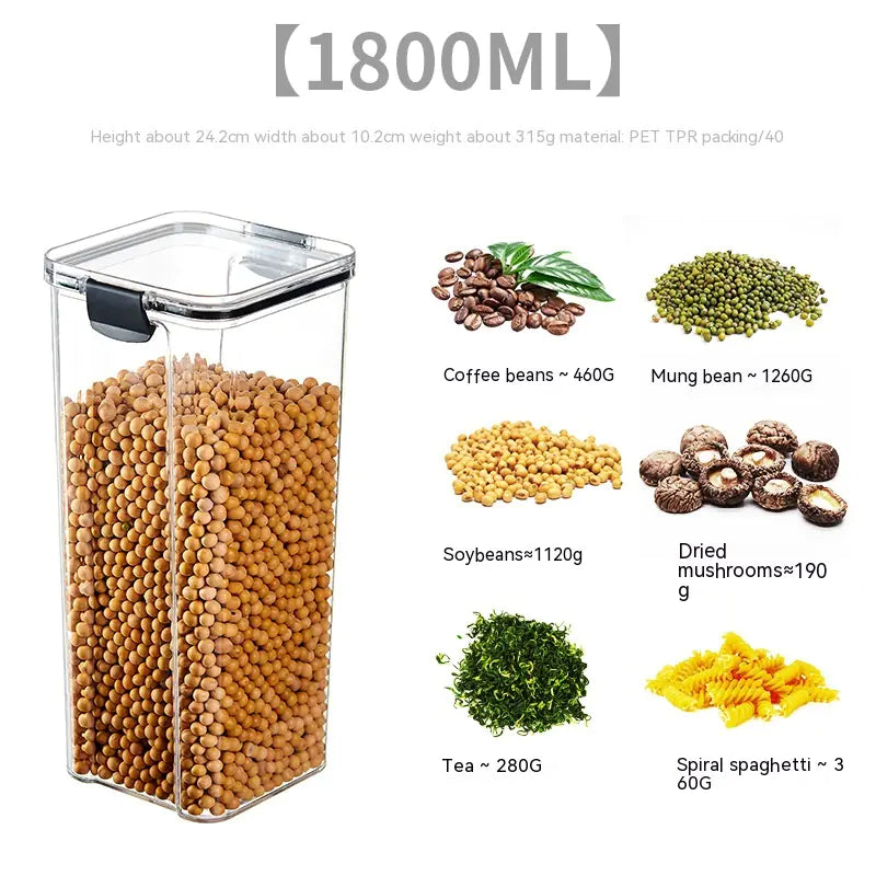 Stackable Food Storage Container – Clear & Sealed