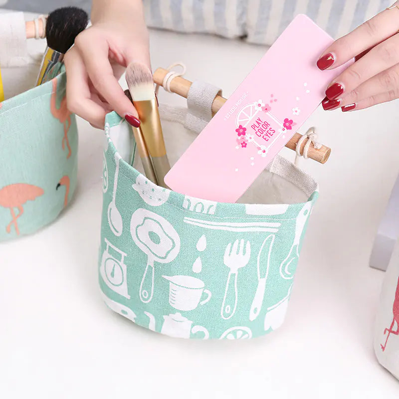 Fabric Hanging Storage Bag for Bedside or Closet