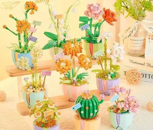 Eternal Bouquet with Succulent Potted Plants Decor