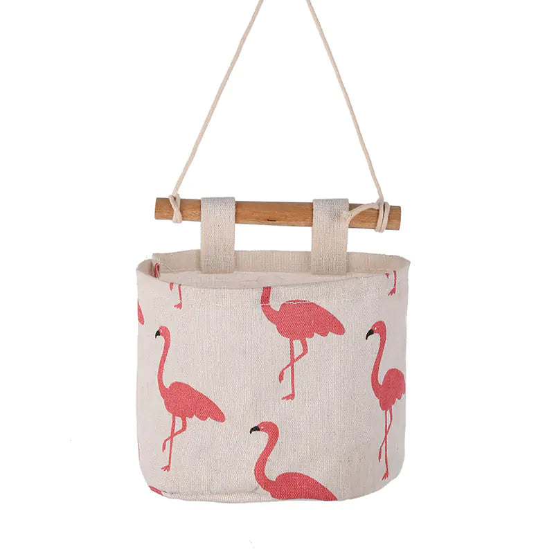 Fabric Hanging Storage Bag for Bedside or Closet