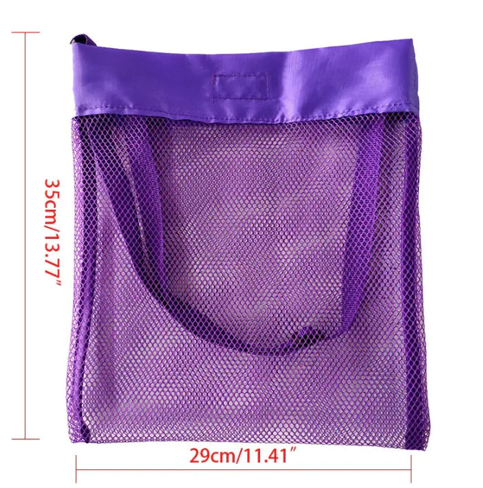 Summer Portable Mesh Beach Bag for Kids' Toys