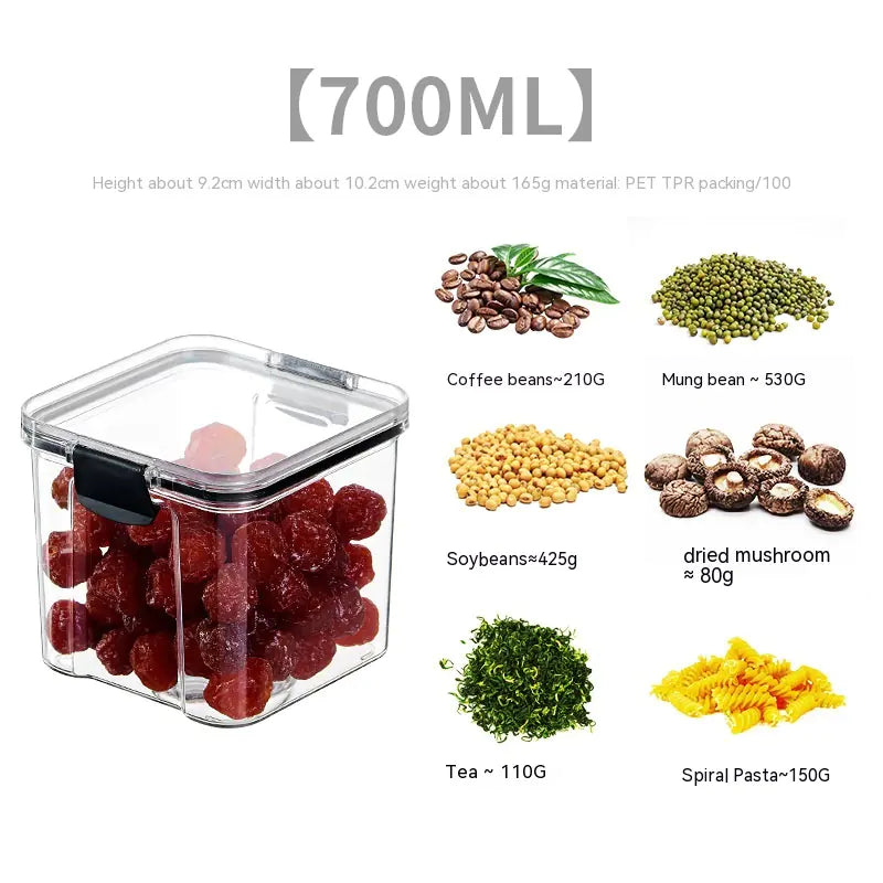 Stackable Food Storage Container – Clear & Sealed
