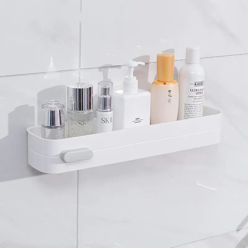 Wall-Mounted Bathroom Storage Rack with Towel Holder